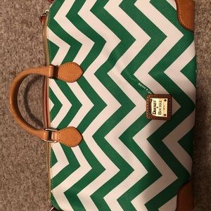 Gorgeous chevron Dooney and Bourke satchel/crossbody